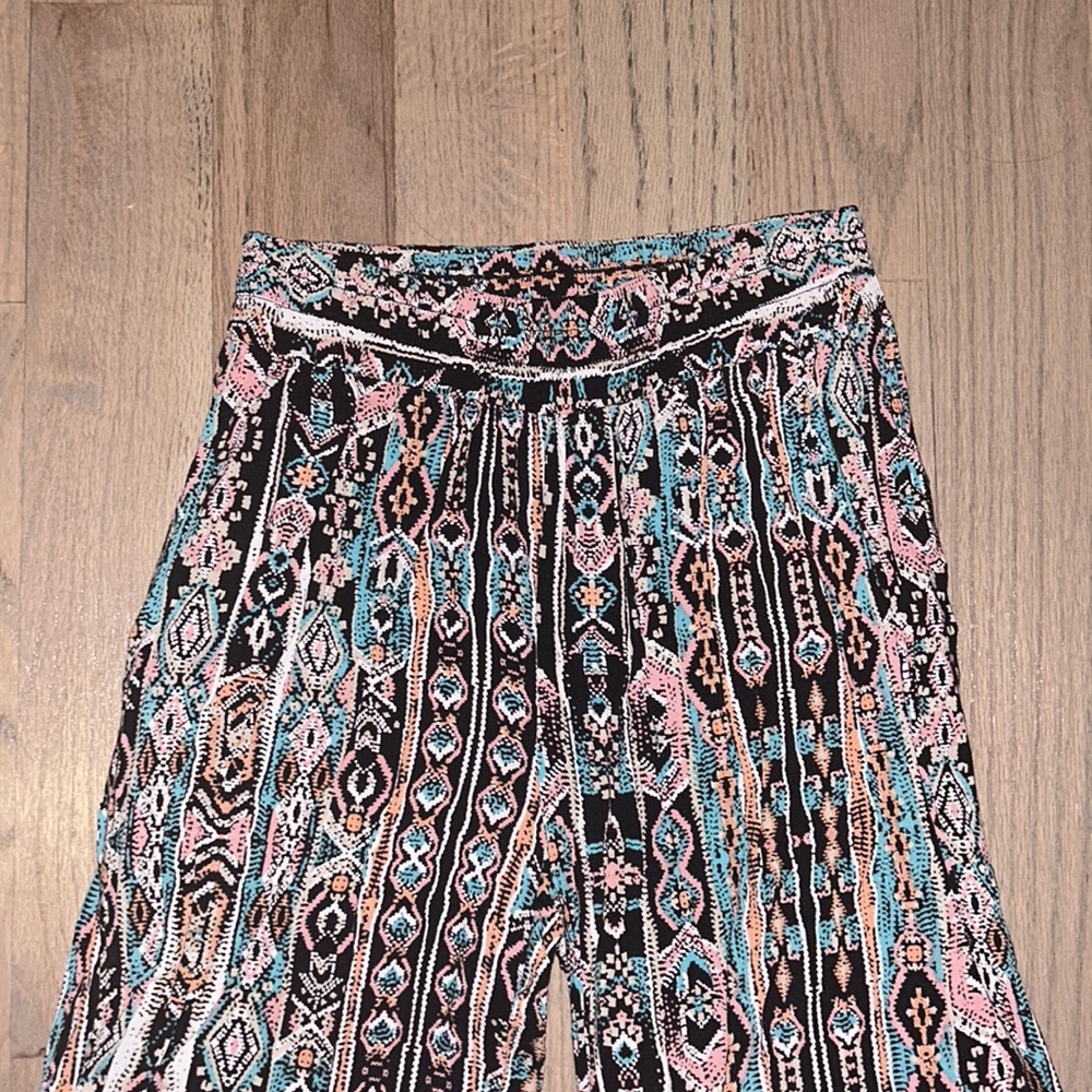 Multi Color Tribal Pattern Pants - Picture 2 of 3